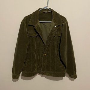 olive green corduroy jacket